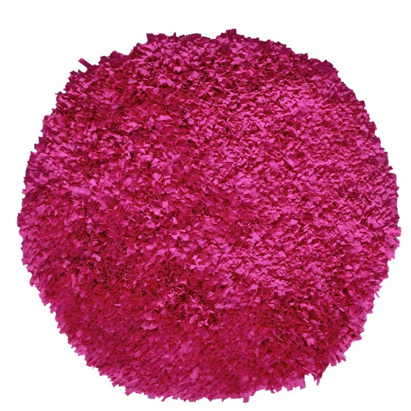 Rosebank Hand Knotted Hot Pink Area Rug | Wayfair North America