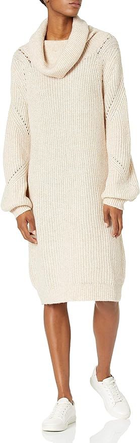 Skinnygirl Women's Blue Stone Manor Turtleneck Sweater Dress | Amazon (US)