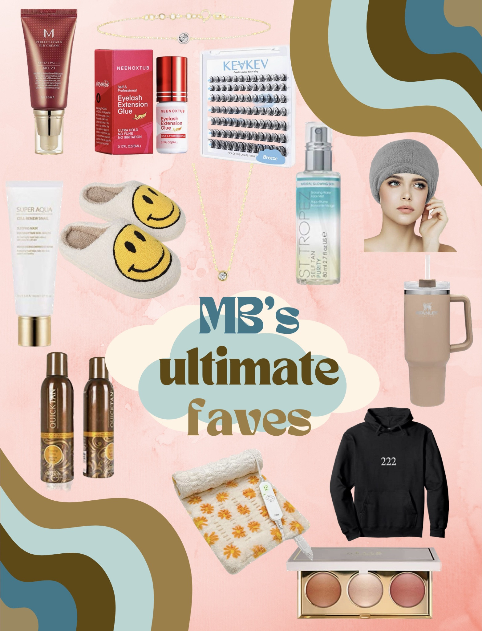 Ultimate essentials! 
Beauty, skincare, eyelashes, Stanley, self tanner, heating pad, spoonie, makeup, cozy, homebody, slippers

#LTKGiftGuide #LTKunder50 #LTKFind