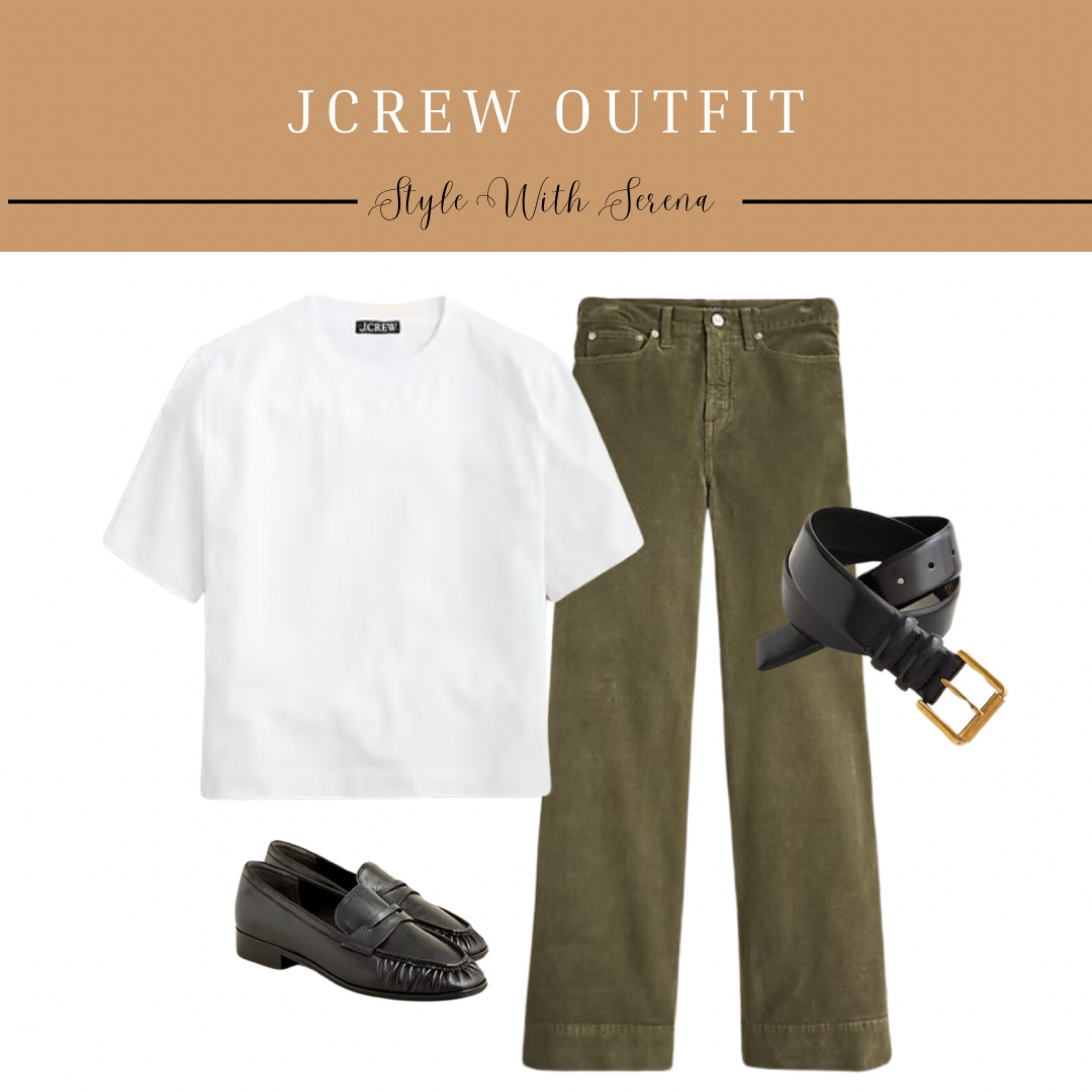 Jcrew outfit, fall outfit, loafers, corduroy pants, bootcut pants, belt, fall fashion 

#LTKSeasonal #LTKOver40 #LTKStyleTip