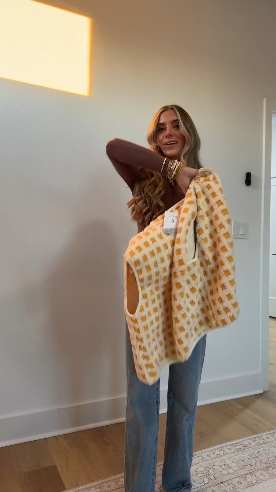 Amazon size small Womens Checkered Sherpa Vest Sleeveless Winter Fleece Jacket High Neck Zip Up Plaid Gilet with Chest Pocket, free people look for less. PUMIEY long sleeve bodycon tee size xs, skims look for less 

#LTKootd #LTKSaleAlert #LTKFindsUnder50