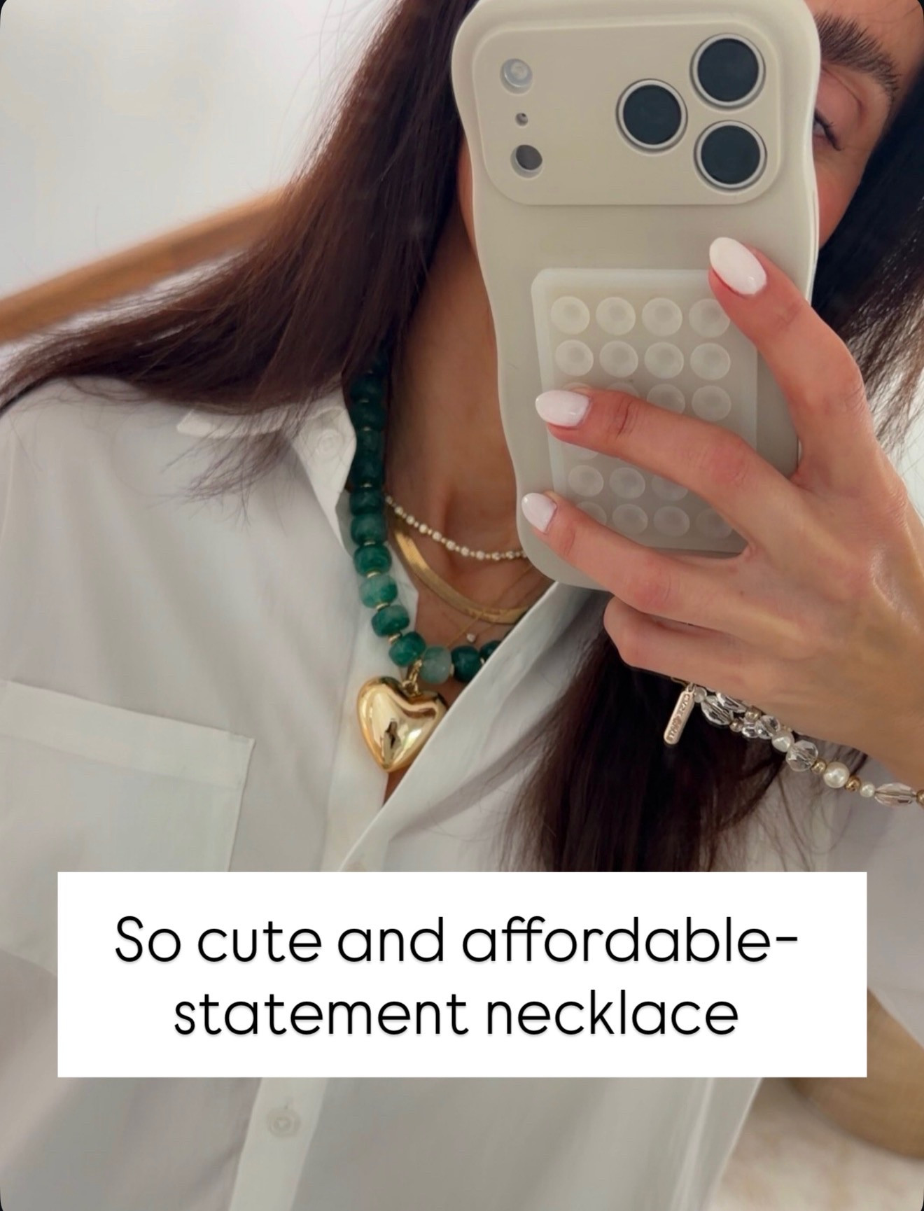 Cute and affordable statement necklace 
Necklaces, statement jewelry, affordable jewelry, Amazon finds, annabrstyle 


#LTKgrwm #LTKootd