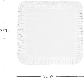 Juliska Mademoiselle Napkins (White) | Amazon (US)
