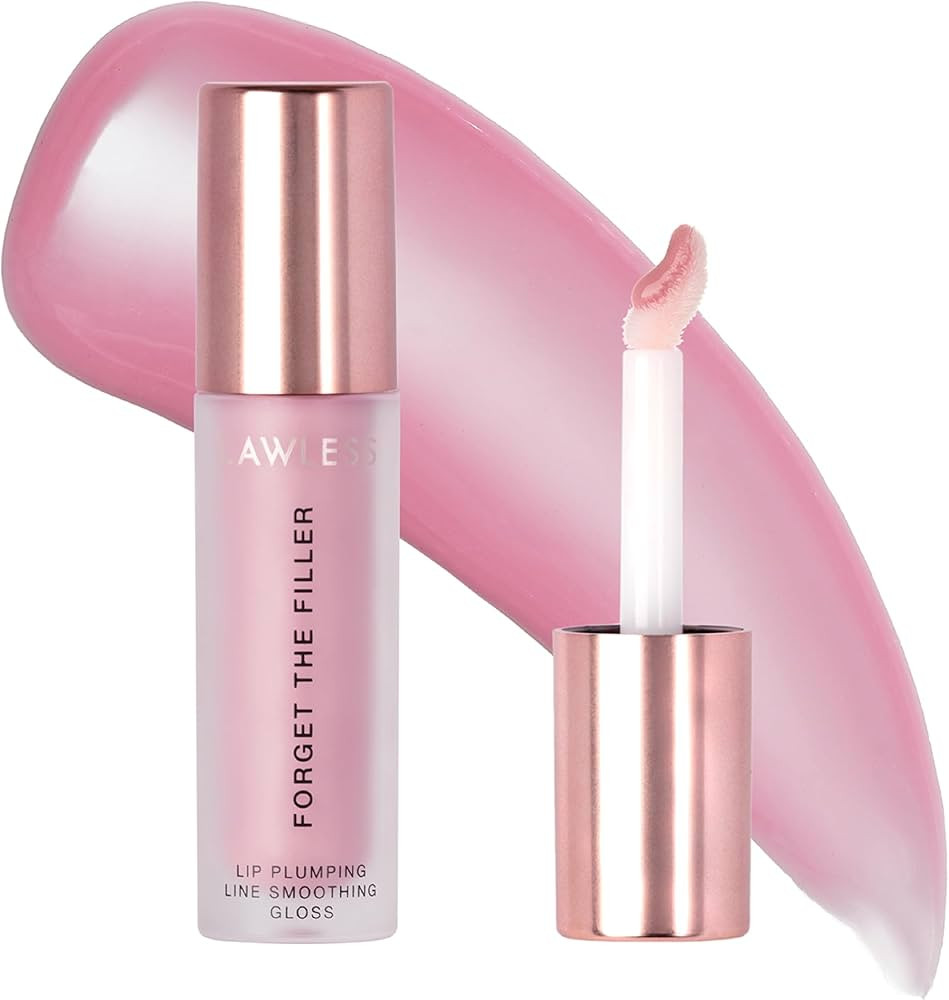 Lawless Women's Forget The Filler Lip Plumper Line Gloss, Lavender Sorbet, Pink, 0.11 Fl Oz (Pack... | Amazon (US)