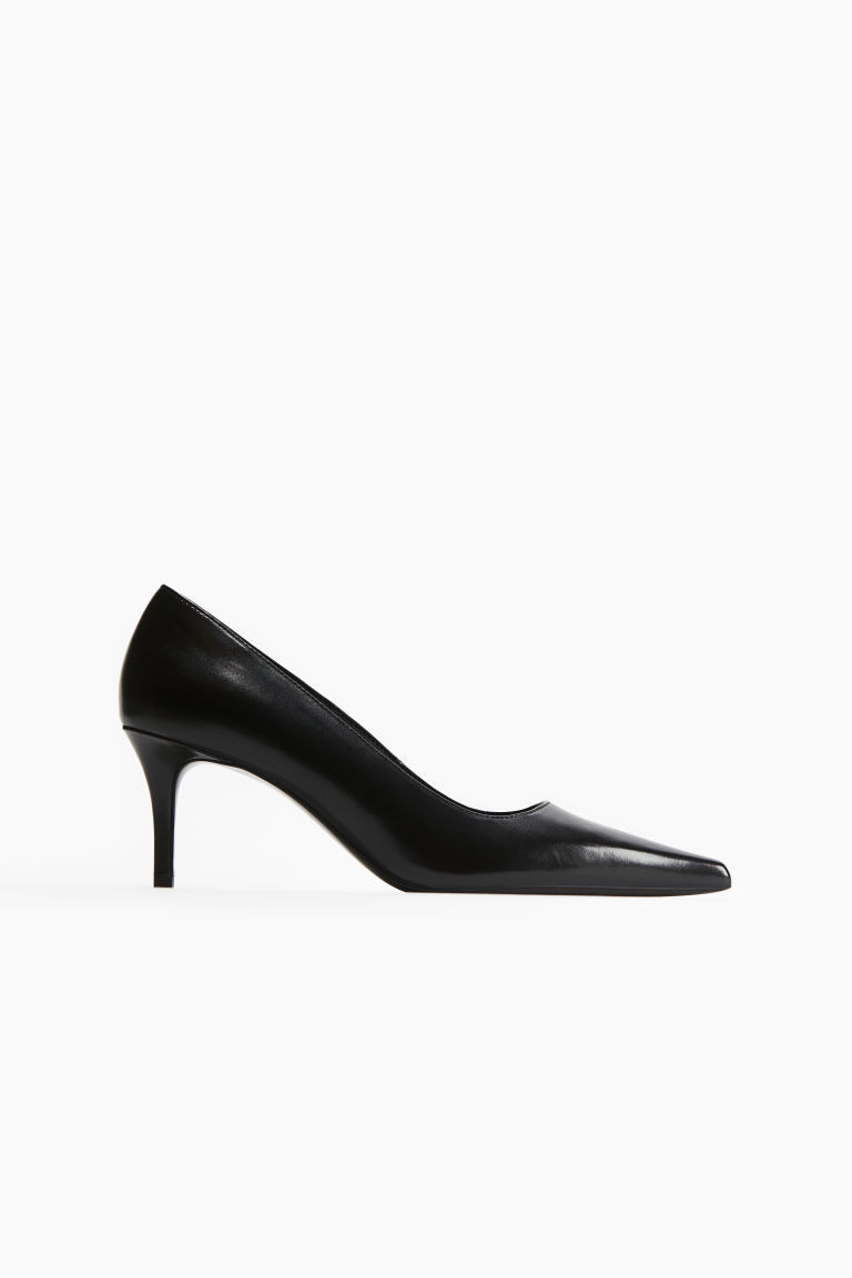 H & M - Pointed court shoes - Black | H&M (UK, MY, IN, SG, PH, TW, HK)
