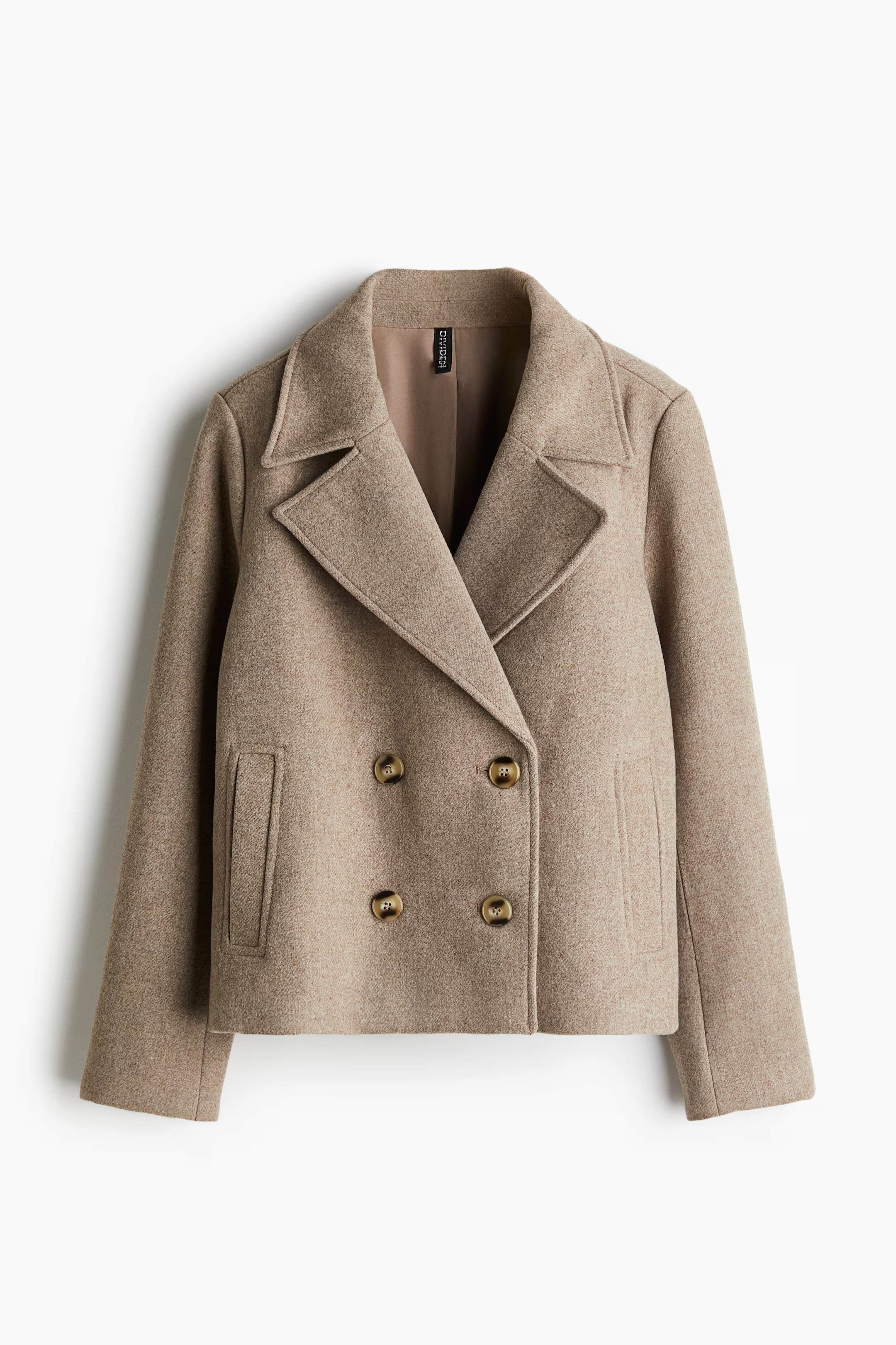 Short Pea Coat - Black - Ladies | H&M US | H&M (US + CA)