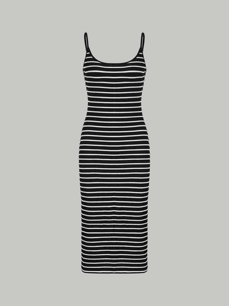 New
     
      SHEIN MOD Striped Print Bodycon Dress | SHEIN