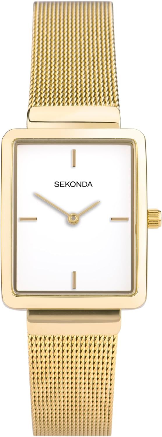 Sekonda Curtis Classic Ladies 25mm Quartz Watch in White with Analogue Display, and Stainless Ste... | Amazon (US)