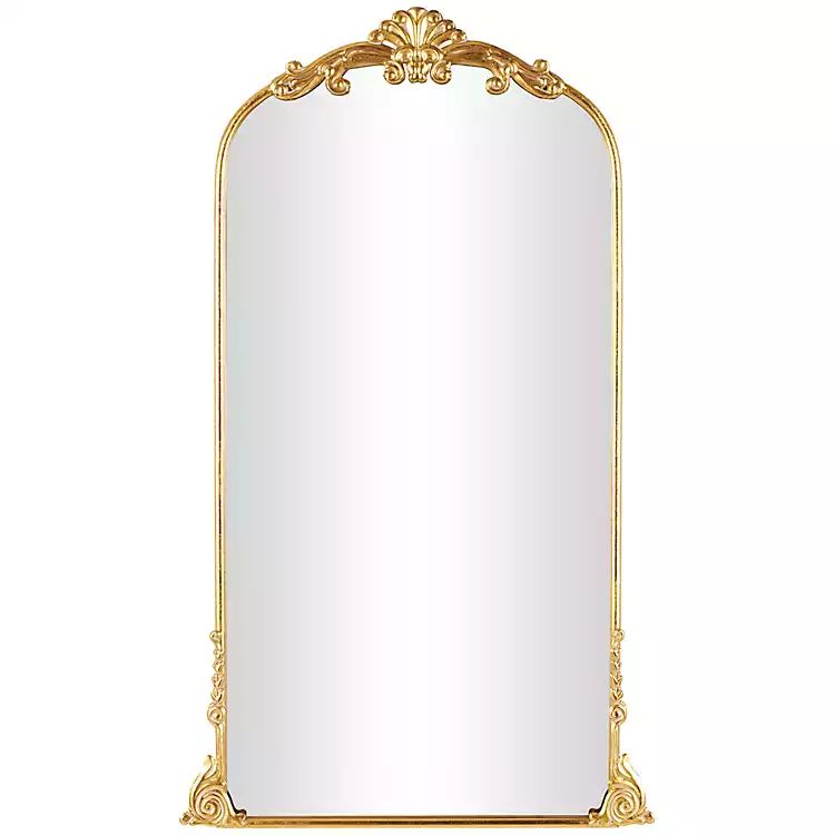 New! Gold Arched Baroque Leaner Mirror | Kirkland's Home