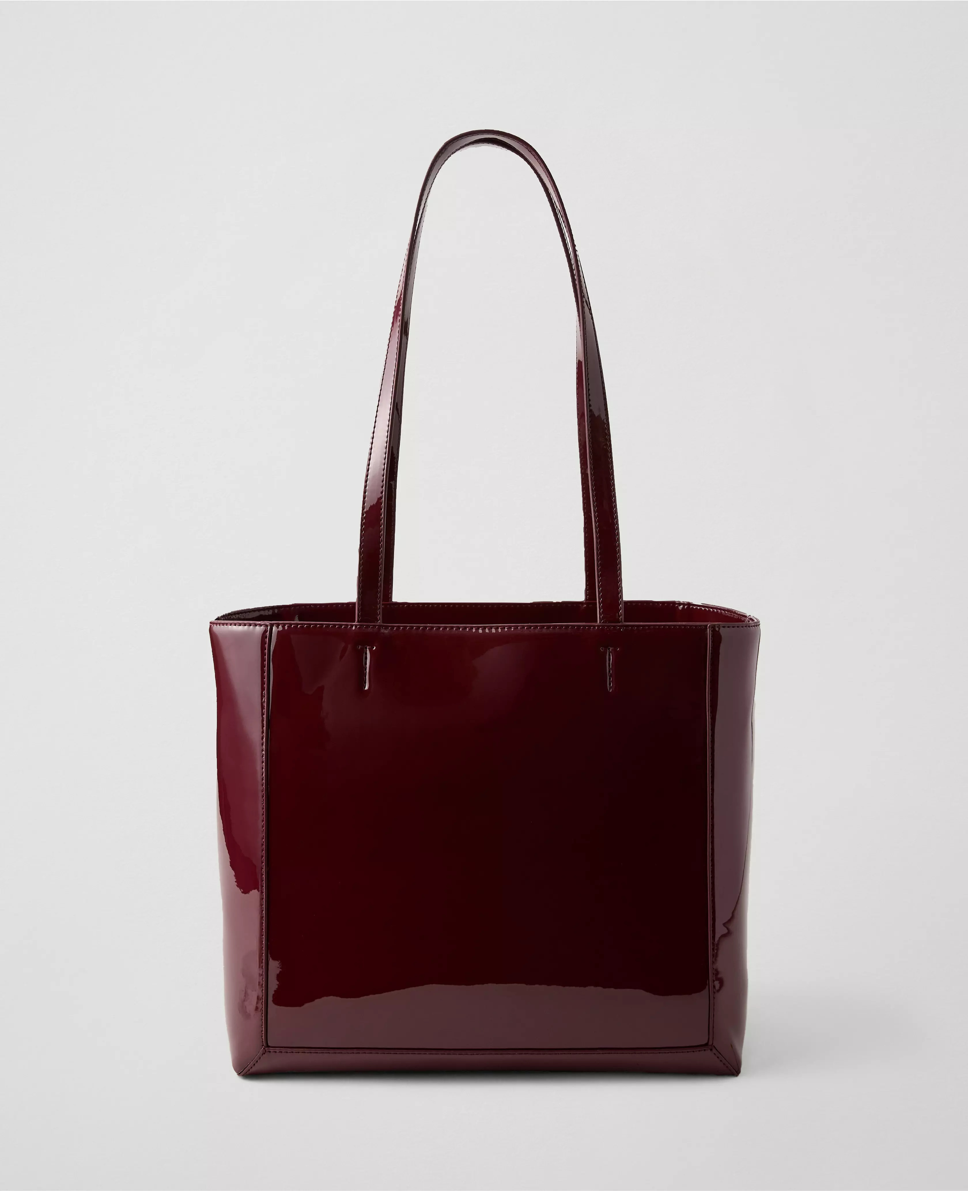 Weekend Collection Patent Tote | Ann Taylor