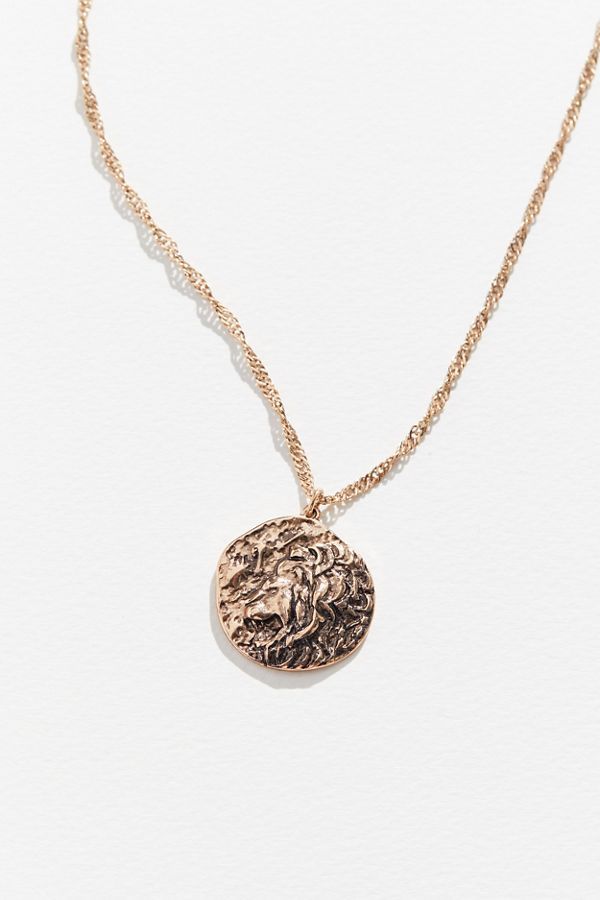Mia Colona For Urban Outfitters Burnished Lion Pendant Necklace | Urban Outfitters (US and RoW)