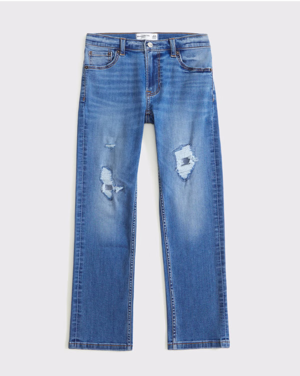 boys straight jeans | boys bottoms | Abercrombie.com | Abercrombie & Fitch (US)