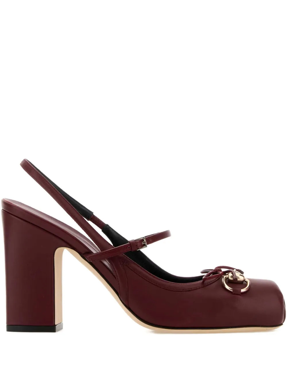 Gucci 95mm Horsebit Mary Jane pumps - Red | Farfetch Global