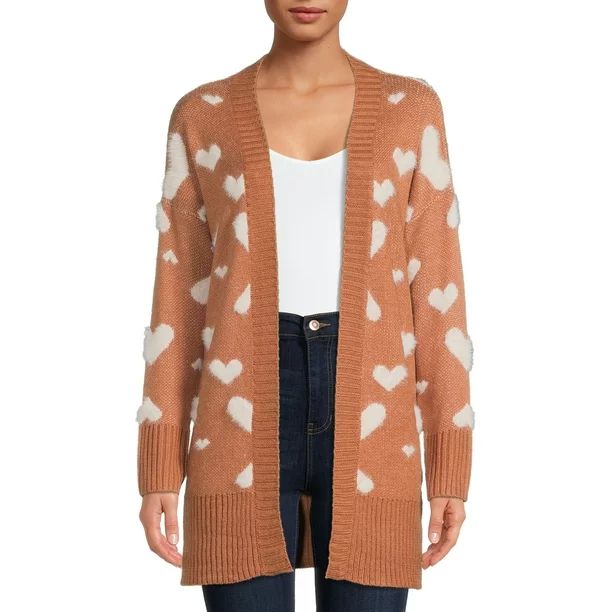 Dreamers by Debut Womens Print Cardigan Long Sleeve Sweater - Walmart.com | Walmart (US)