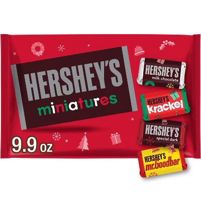 HERSHEY'S Christmas Assorted Chocolate Candy Miniatures - 9.9oz | Target