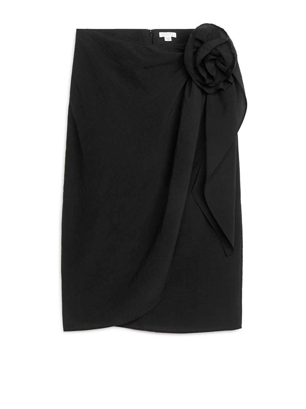 Rose-Detail Wrap Skirt | ARKET (US&UK)