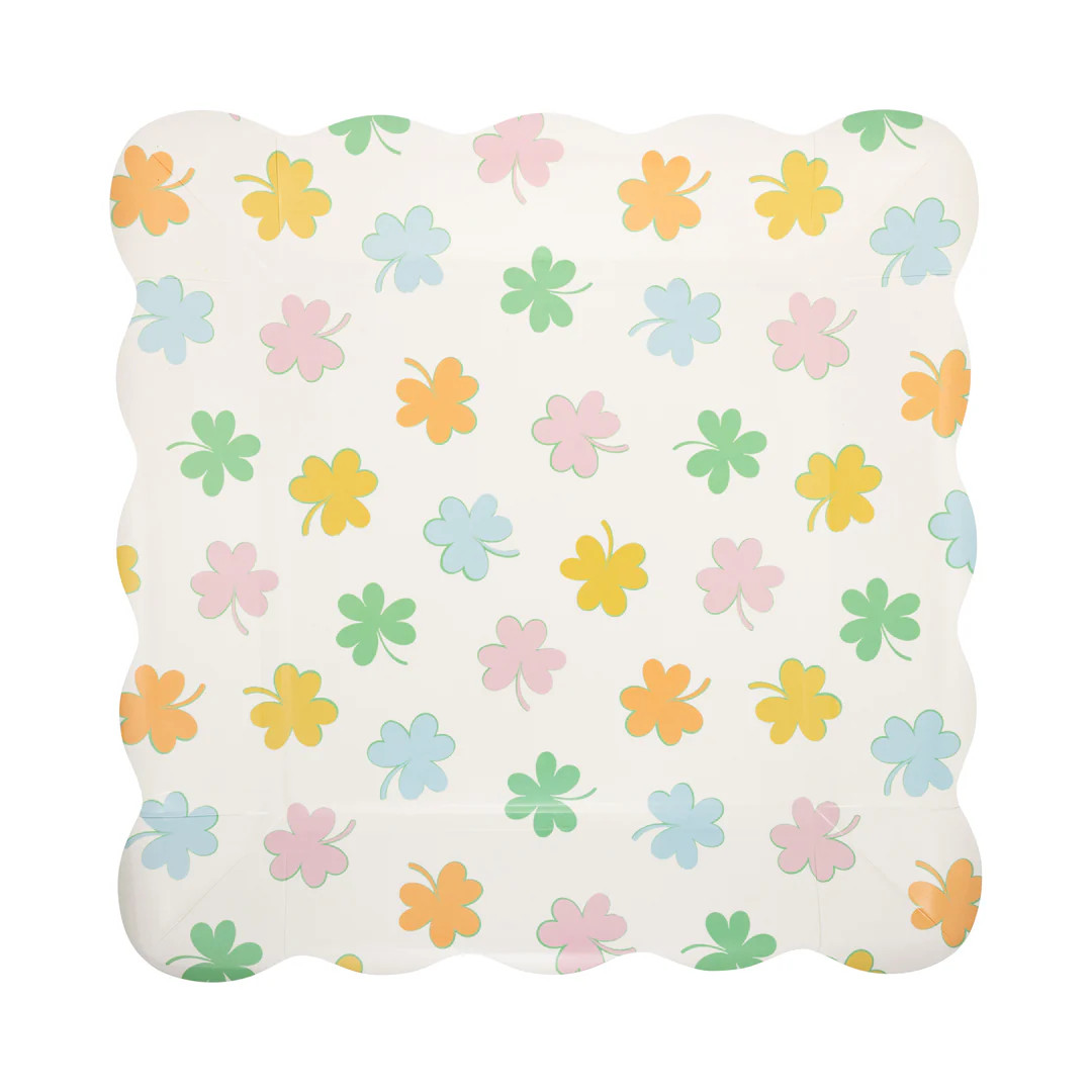 Pastel Shamrock Plate | My Mind's Eye