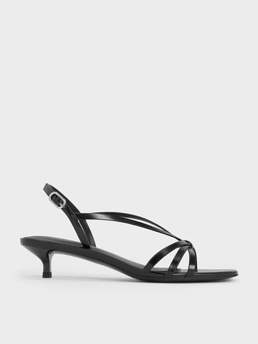 Strappy Kitten-Heel Sandals
    
         - Black Box | Charles & Keith CA