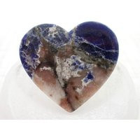 1 Piece Natural Blue Sodalite Heart Shaped Crystal Cabochon - Smooth Polished No Hole White #s6290 | Etsy (US)