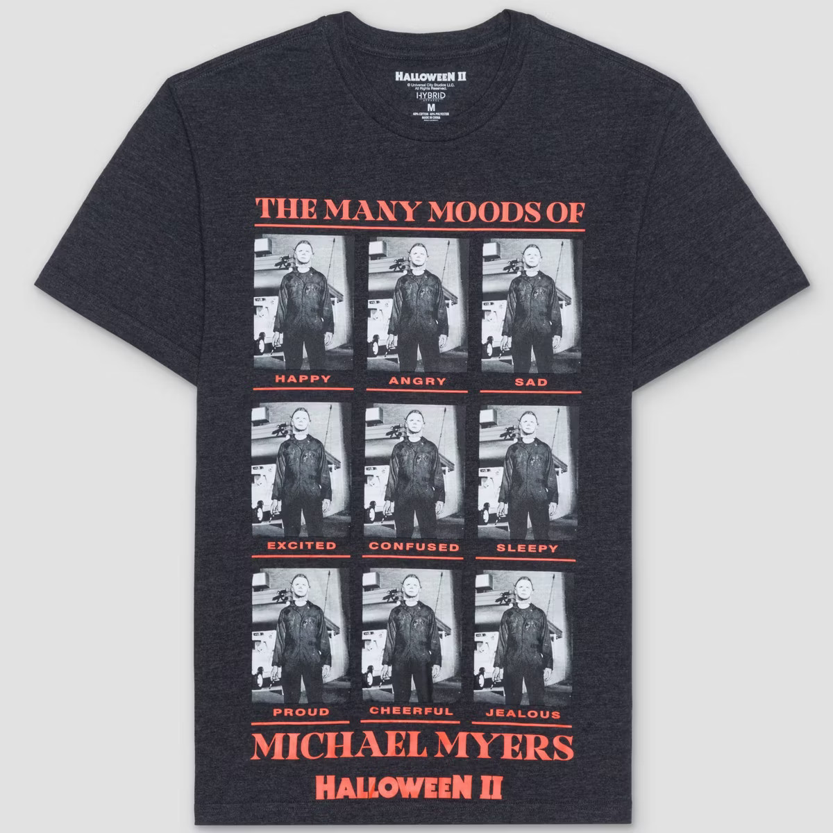 Men's Halloween Many Moods Graphic T-Shirt - Black | Target