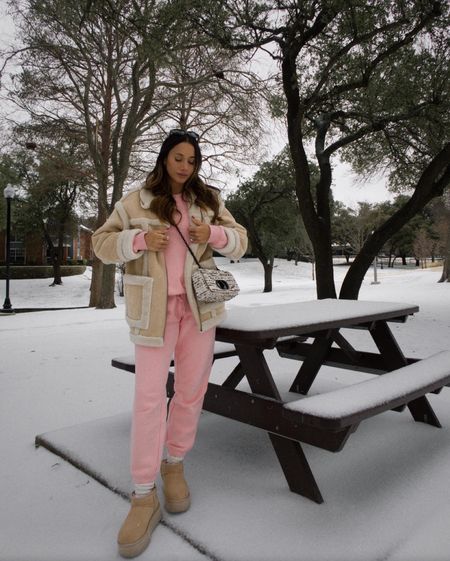 Pink and cream winter loungewear — get it just in time for Valentines Day — sweatshirt and sweatpants on Amazon under $50 

#competition #amazonfashion #style

#LTKSeasonal #LTKstyletip #LTKFind