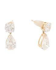 14kt Gold Lab Grown Diamond Fancy Drop Earrings | TJ Maxx