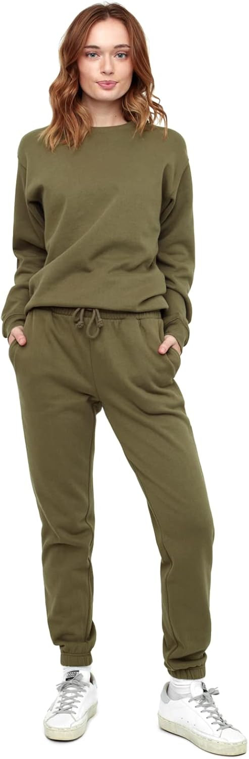 KUT/SO Fleece Sweatsuits for Women – Matching Set Tracksuit Includes Crewneck Sweatshirt and Jo... | Amazon (US)