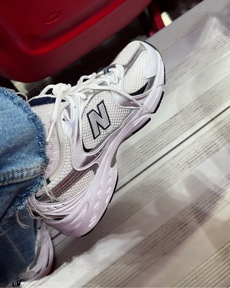Close up of my New Balance 530 sneakers. Love! They’re are comfortable and cute with jeans, athleisure and activewear. Total dad sneakers 👟 

Sizing is unisex, which don’t usually fit me well, but these do… they’re not too wide on my narrow feet. Took my usual women’s size. 

#LTKfitness #LTKActive #LTKshoecrush