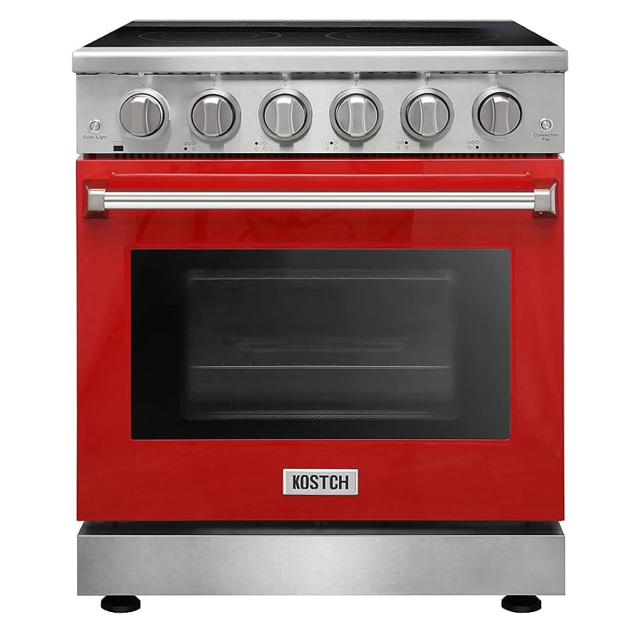 30 inch Professional Electric Range with 5 Heating Elements Cooktop, 4.55 Cu. Ft. Convection Oven... | Amazon (US)