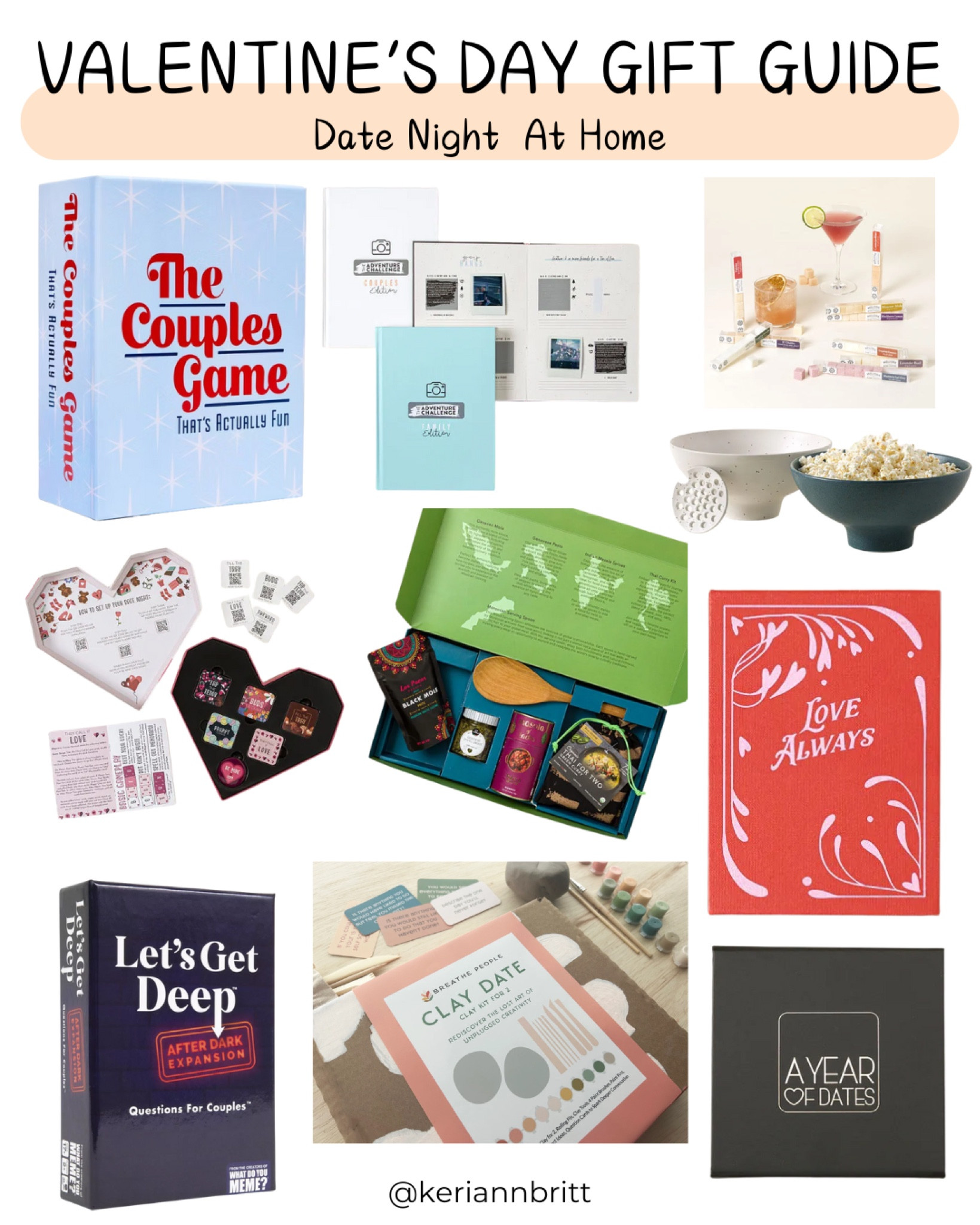 Valentine’s Day Gift Guide - Date Night At Home

Games for couples / date night / home date night / couples gifts 

#LTKSeasonal #LTKGiftGuide