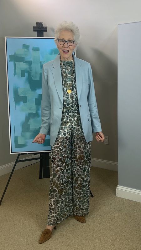 It has changed my wardrobe to be able to wear jackets since Banana Republic now carries Talls. Here is just one outfit of many I can create with this beautiful blue jacket and it also comes in Petite. I recommend to size down one size  

#LTKover40 #LTKVideo