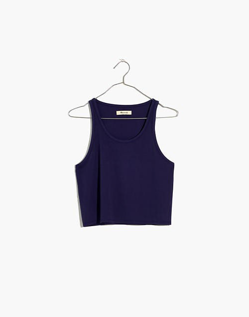 Drapey-Rib Crop Tank | Madewell
