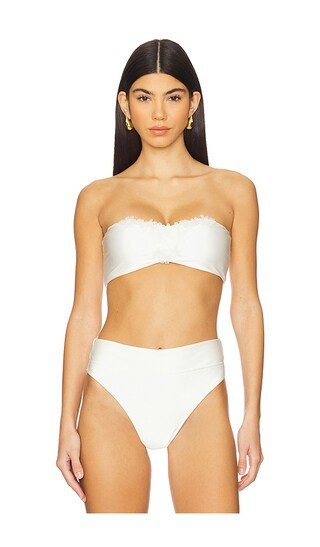 Cult Gaia Ursula Bikini Top in White. - size XL | Revolve Clothing (Global)