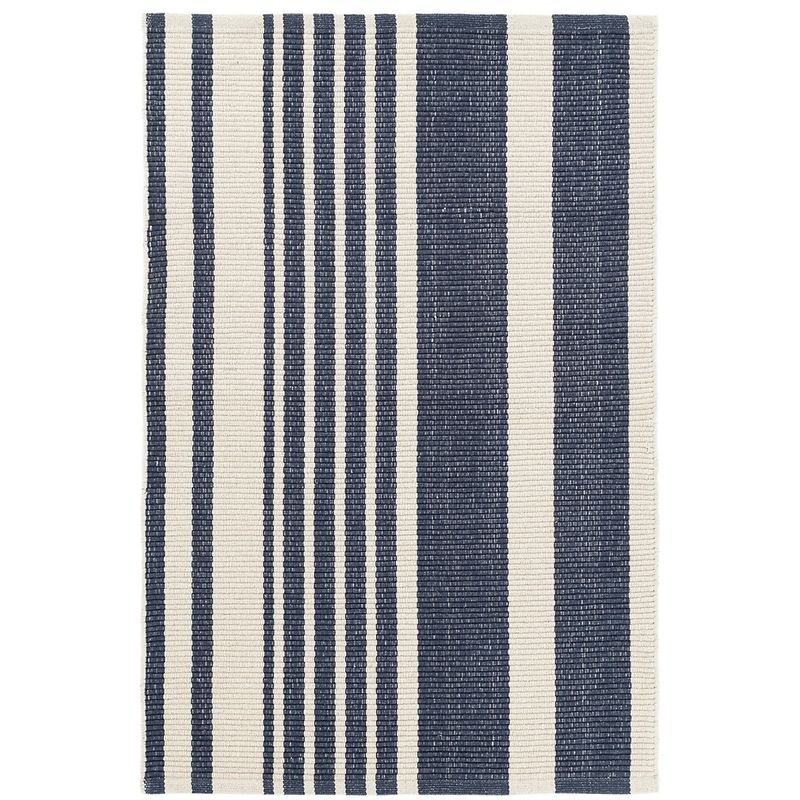 Portland Stripe Handwoven Cotton Rug | Annie Selke