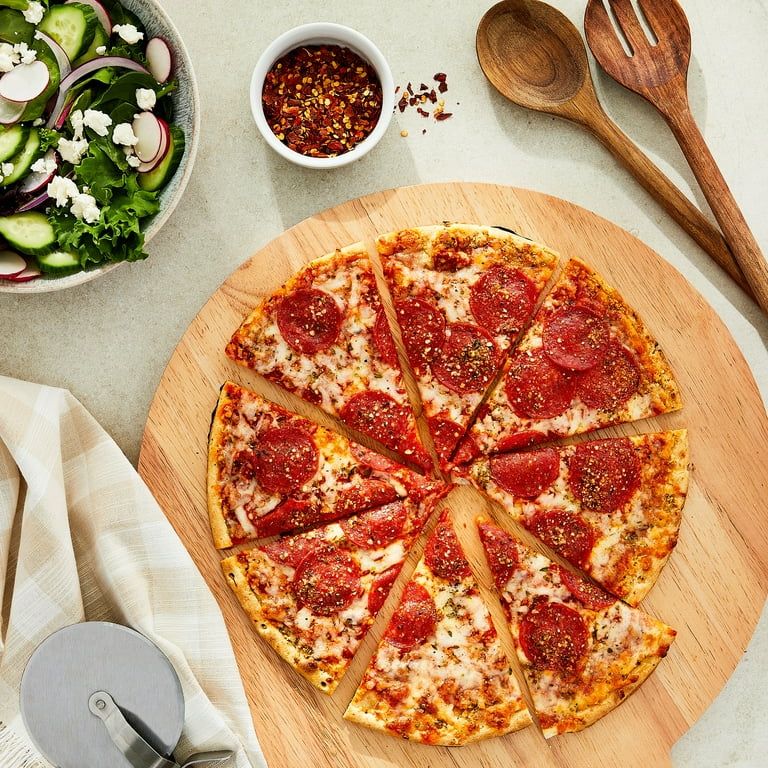 Great Value Thin Crust Pepperoni Frozen Pizza, 16.4 oz (Frozen) - Walmart.com | Walmart (US)