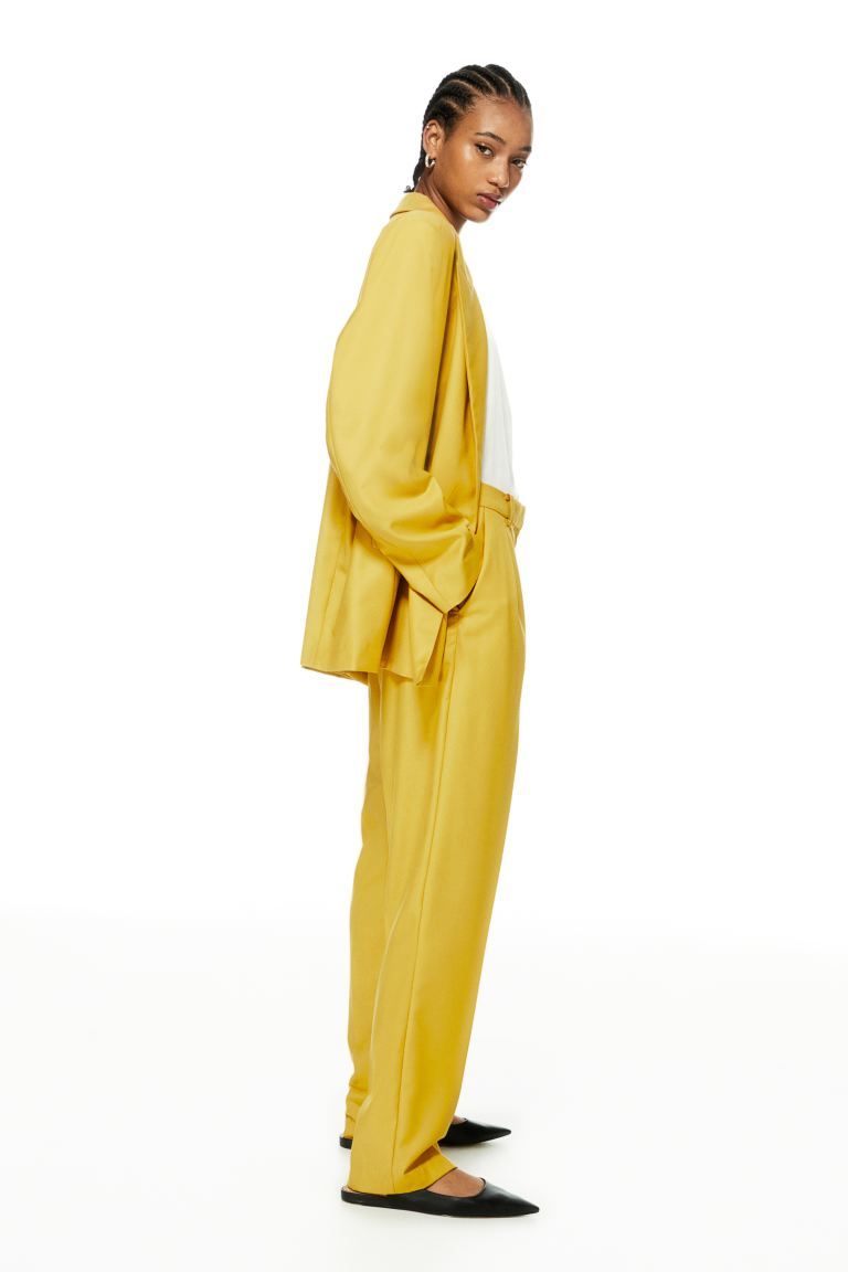 Tapered Pants - Yellow - Ladies | H&M US | H&M (US + CA)