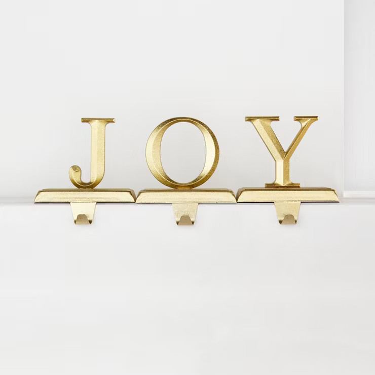 3pc JOY Christmas Stocking Holder - Wondershop™ | Target