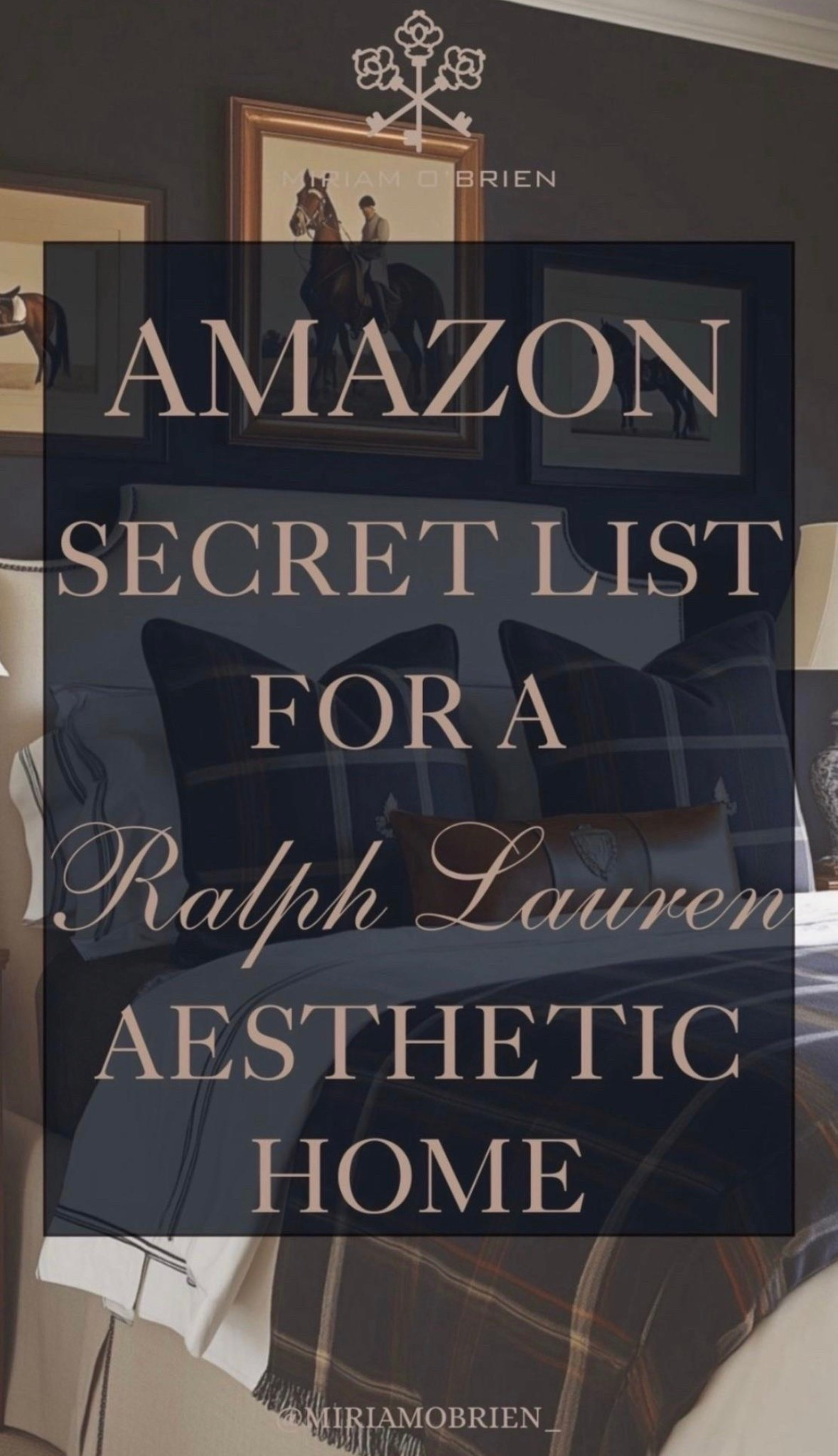 The Ralph Lauren-inspired home look without the Ralph Lauren price tag 🤎 From classic lighting and equestrian-inspired decor to timeless furniture accents, these Amazon finds are giving traditional, collected, elegant home. If you love a cozy English countryside / classic American aesthetic, you’ll want to save this one!
Follow me @miriamobrien on Instagram & TikTok for more home, fashion & lifestyle finds. ✨
#AmazonHome #AmazonFinds #RalphLaurenHome #HomeDecor #TraditionalHome

#LTKOver40 #LTKHome #LTKSeasonal