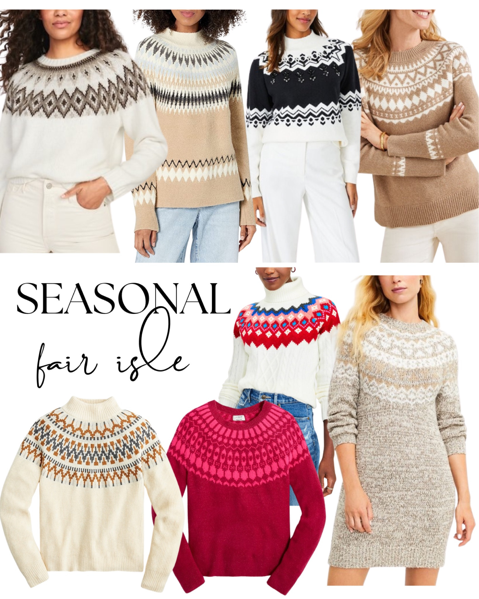 Fair isle favorites! 

#LTKstyletip #LTKHoliday #LTKSeasonal