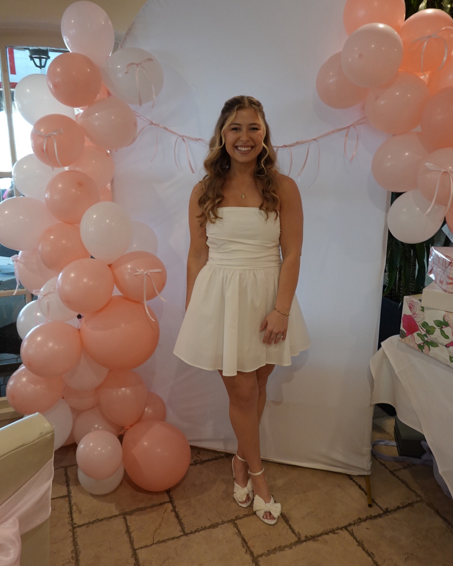 What I wore to my bridal shower 🤍 The theme was ‘She’s Tying the Knot’ 🎀 lots of pink and bows 🥰 This bow dress and bow shoes were perfect for the occasion 

#LTKWedding #LTKgrwm #LTKootd