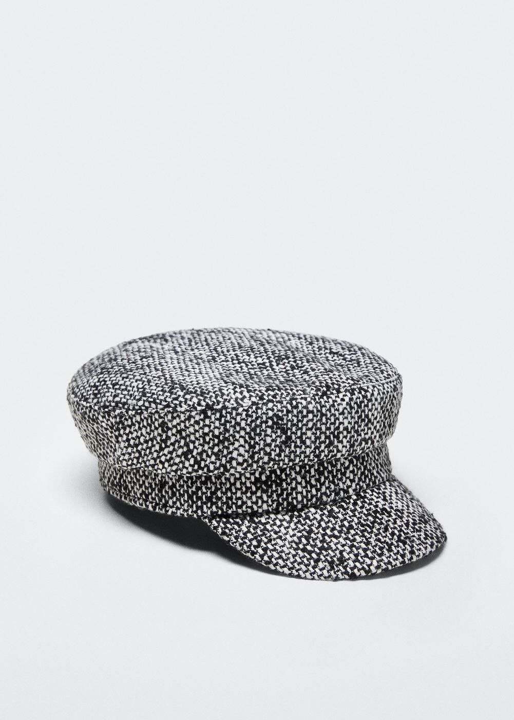 Textured cap with visor -  Women | Mango USA | MANGO (US)