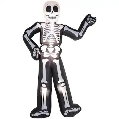 Haunted Living 20-ft Colossal Skeleton Inflatable | Lowe's