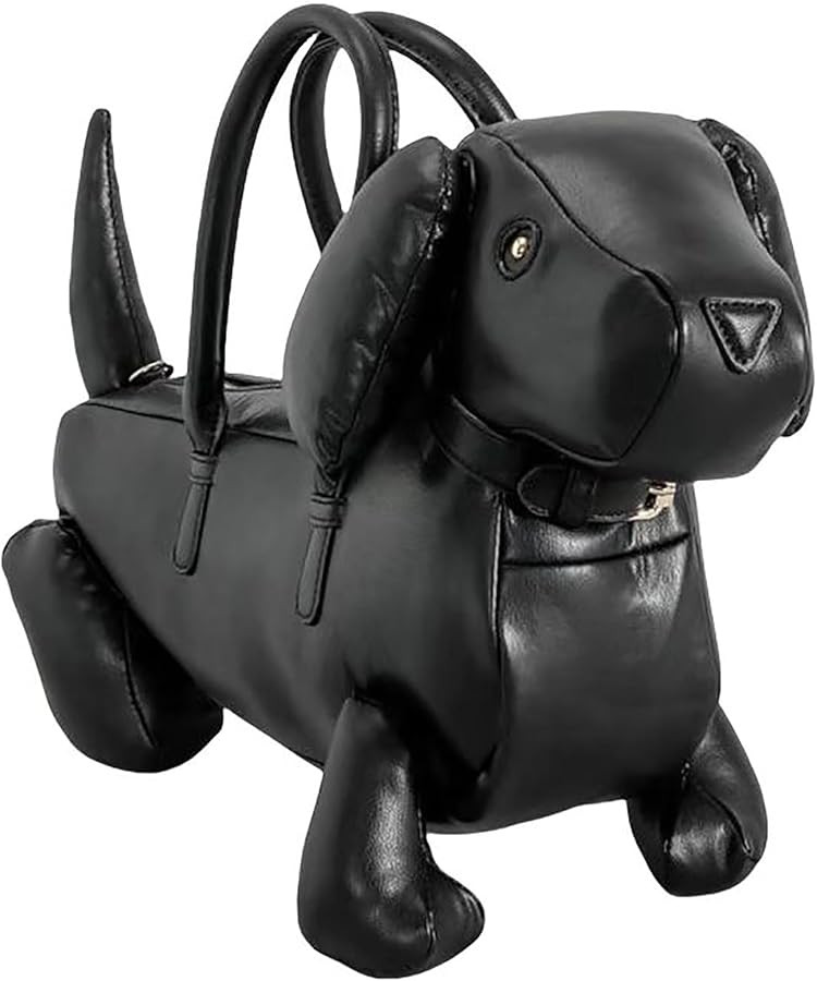 Women PU Leather Novelty Unique Crossbody Shoulder Bag Handbag Cute Dog Shaped Purse | Amazon (US)