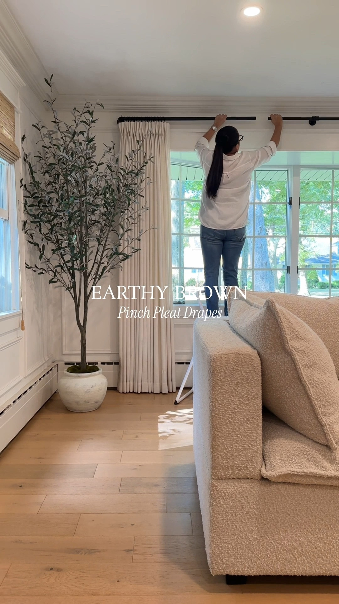 Create a cozy home with these beautiful drapes. 🤎 

I’ve linked exact and similar drapes at different price points.  Here are the details shown:

• Taupe Grey
• No privacy liner
• Triple Pleat header
• Memory Shaping
• tailored to fall 1/2” from floor for the perfect pleats. 

#dpiahome #amazon #cozyhome #earthy #livedin #curtains

#LTKSaleAlert #LTKHome #LTKvlog