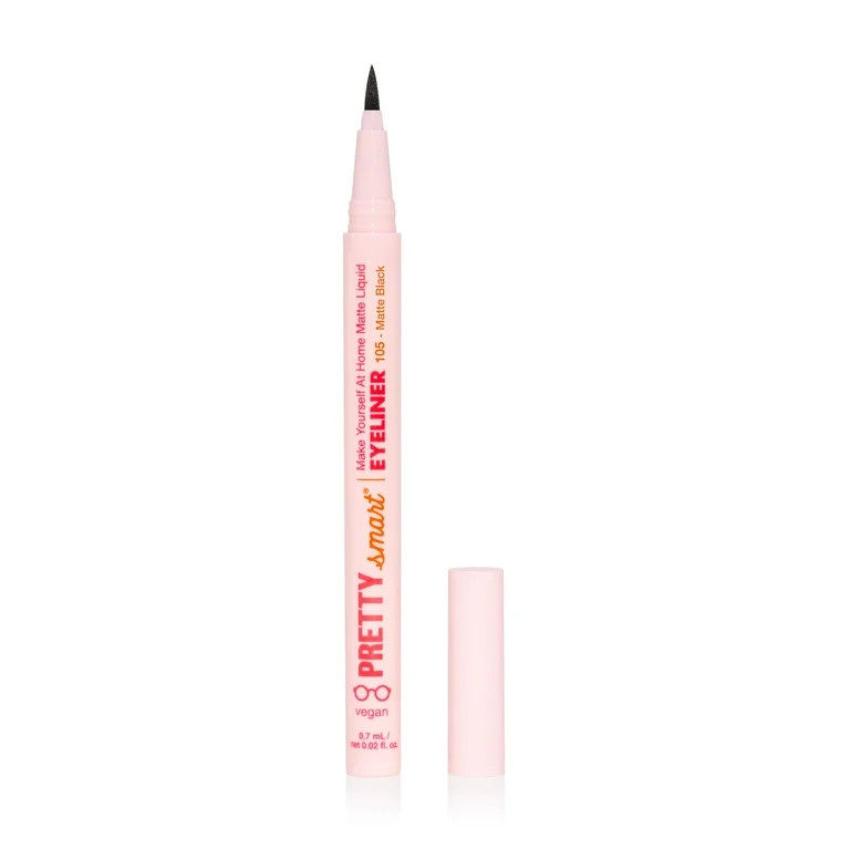 Pretty Smart Make Yourself at Home Matte Liquid Eyeliner, Matte Black, 0.02 fl oz. | Walmart (US)