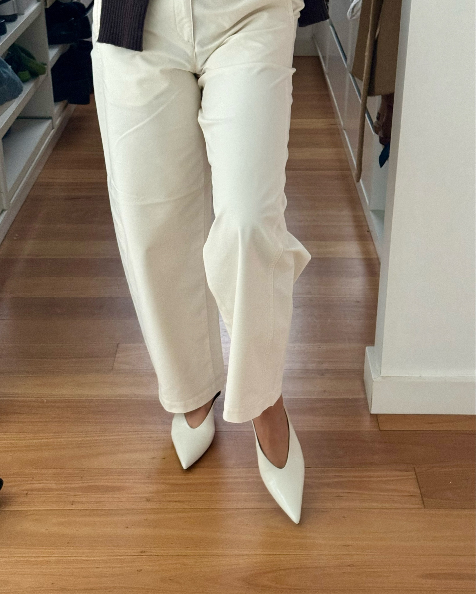 The comfiest white heels and pants 🤍

#LTKaustralia