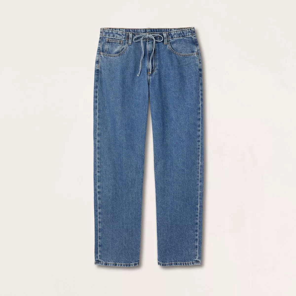 Women's Mid-Rise Drawstring Baggy Jeans - Parke x Target Medium Wash 00 | Target
