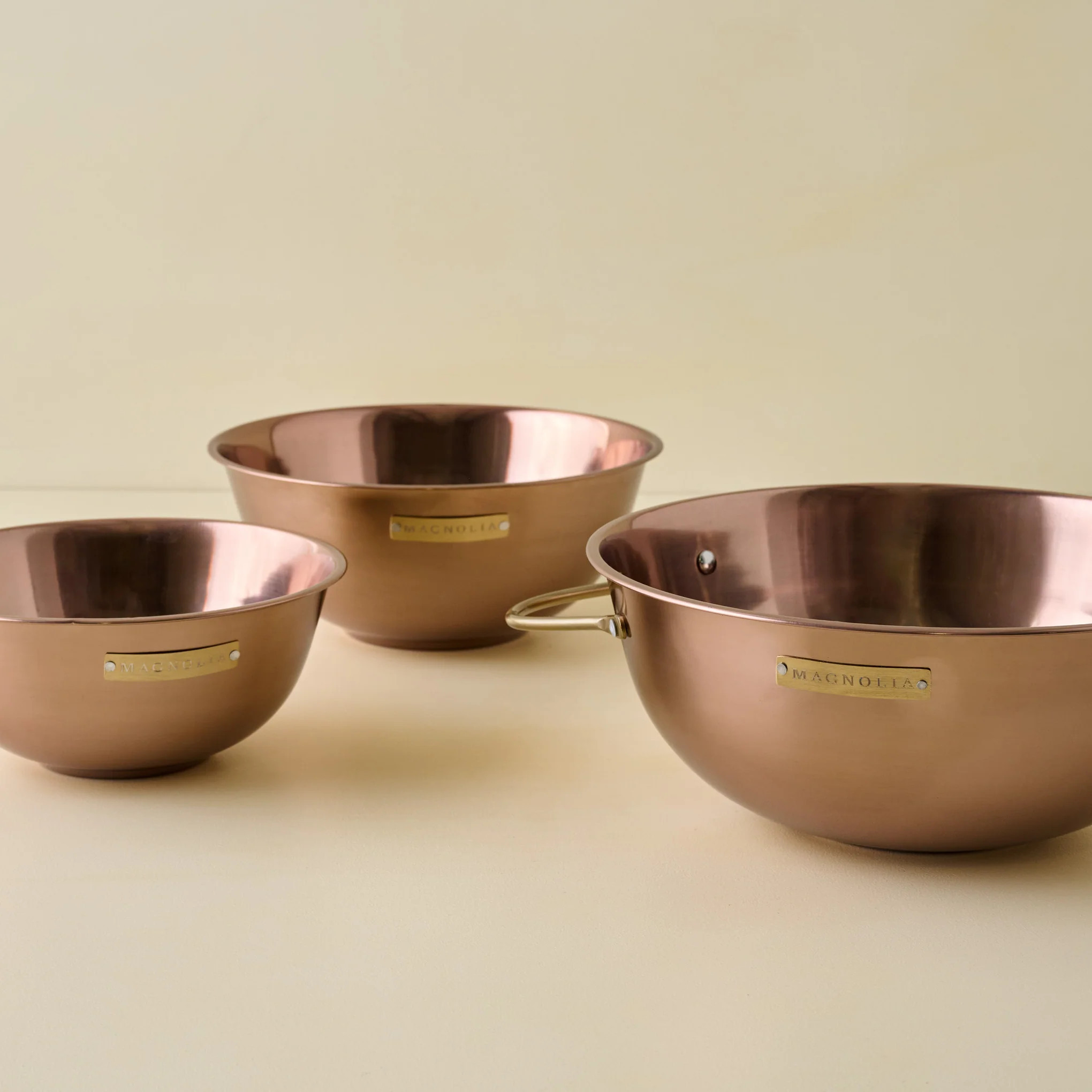 Magnolia Copper Mixing Bowl Set | Magnolia