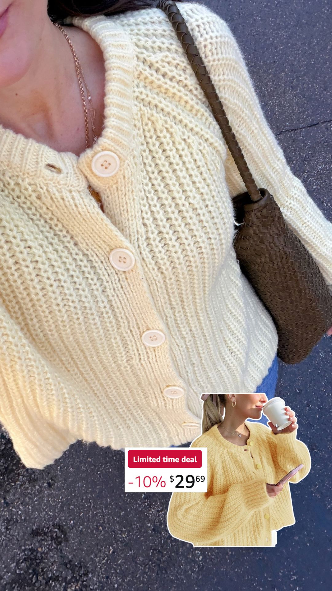 The perfect fall sweater! On sale today for only $30! Comes in other colors!  

 