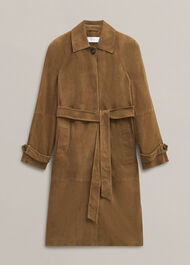 Oakley Suede Trench Coat | Hobbs UK | | Hobbs
